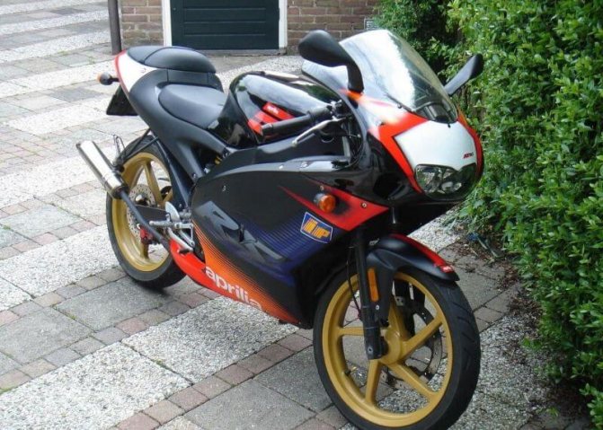 Черная Априлия РС 2003 года