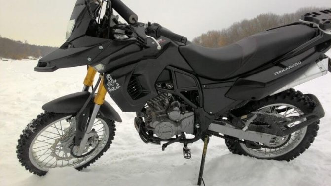 dakar 250 зимой