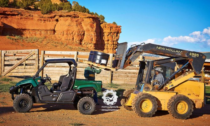 Если загрузить Viking (да и любой другой UTV) под завязку, то усиление руля приходится весьма кстати.