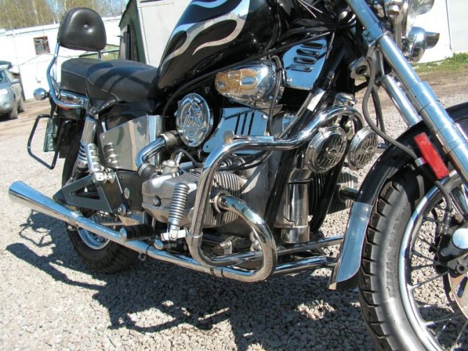 Хромированный двигатель Урал Вояж