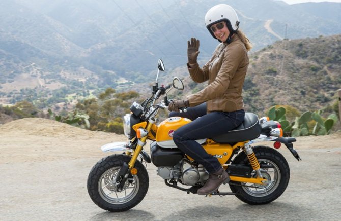 Образец минибайка Honda Monkey.