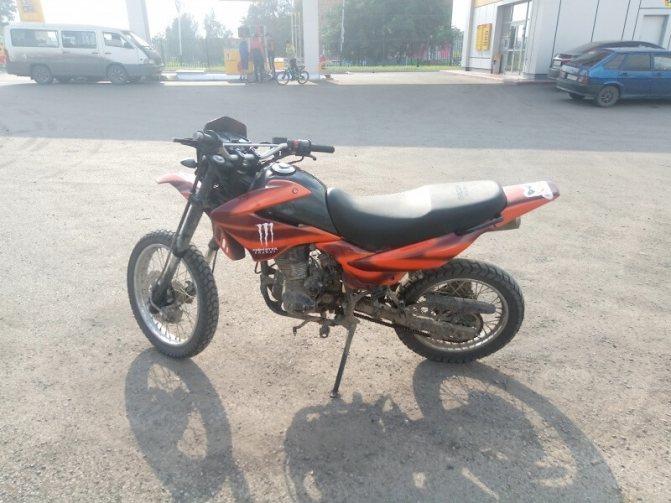 Оранжевый цвет. Вид сбоку