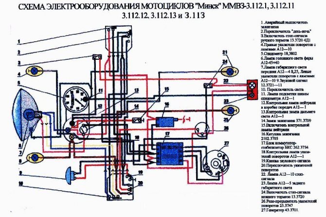 Схема электрооборудования Минск
