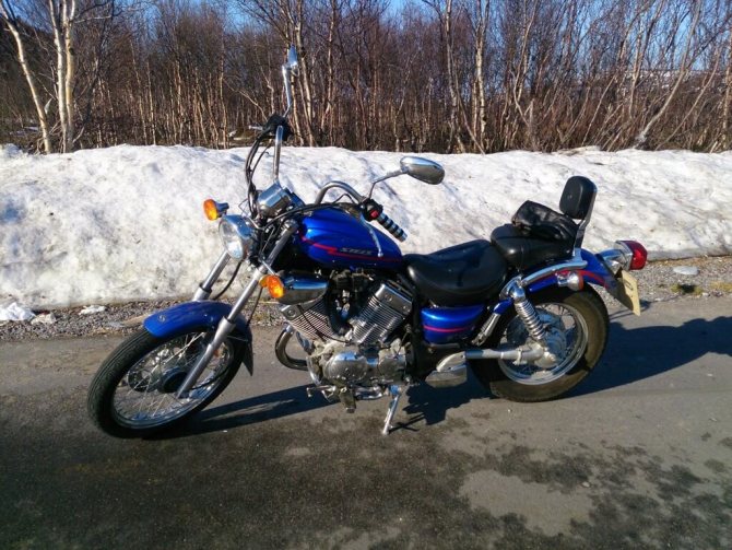 Синий Stels 400 Cruiser