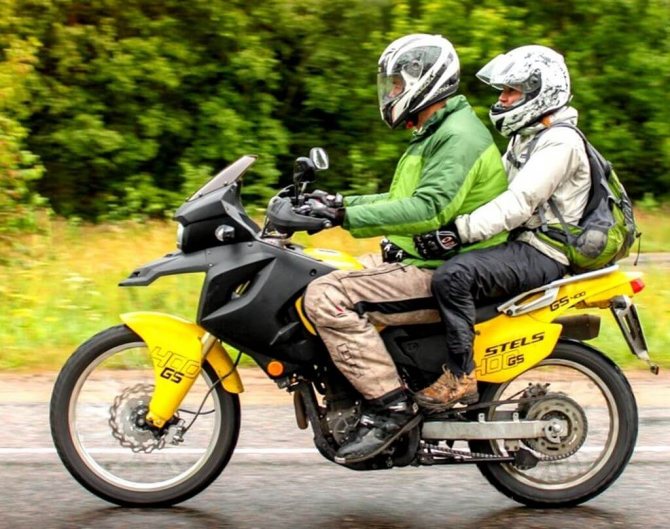 Stels 400 GT с пассажиром