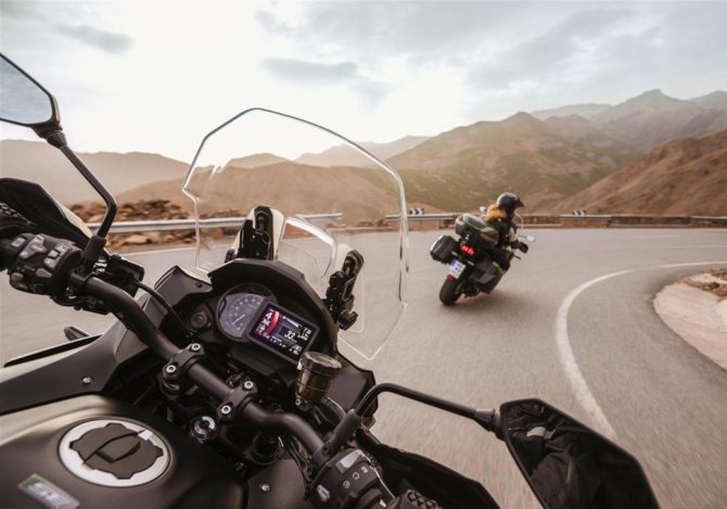 Туристический мотоцикл Kawasaki Versys 1000 2021. Тестирование