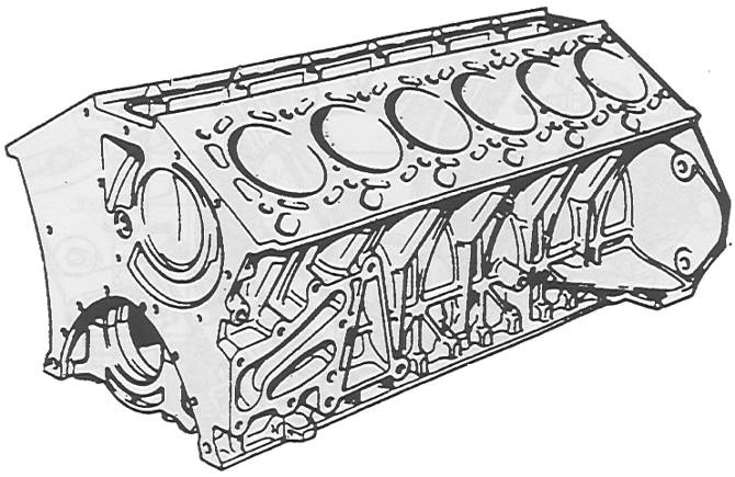 Блок цилиндров мотора М73