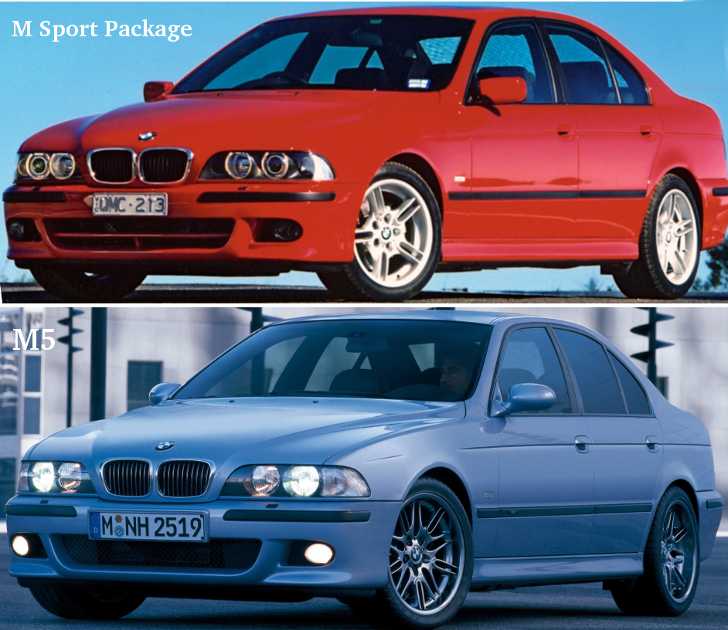 BMW E39 M Sport vs M5 - внешние отличия