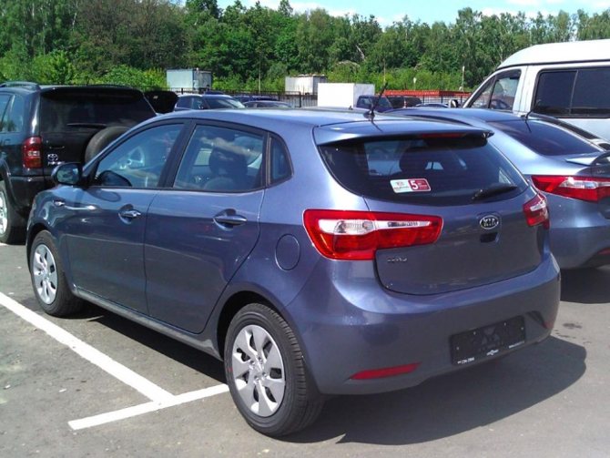 Характеристики для двигателя Kia Rio объемом 1,4 и 1,6 литров