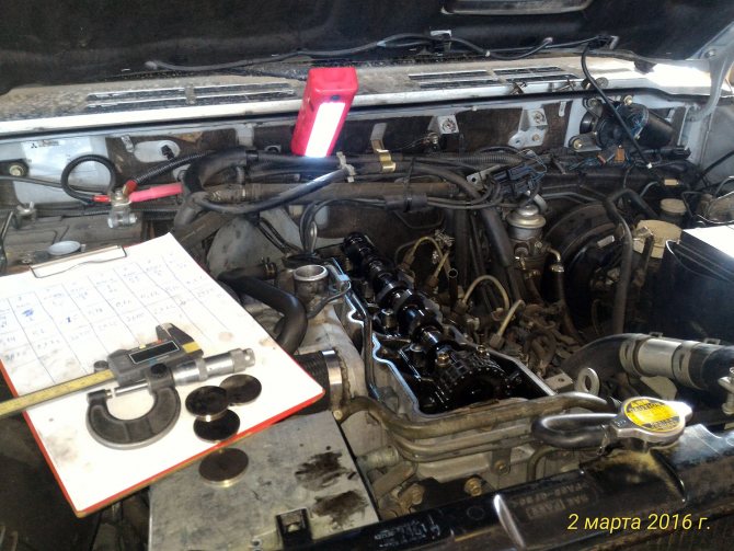Регулировка клапанов 4m40
